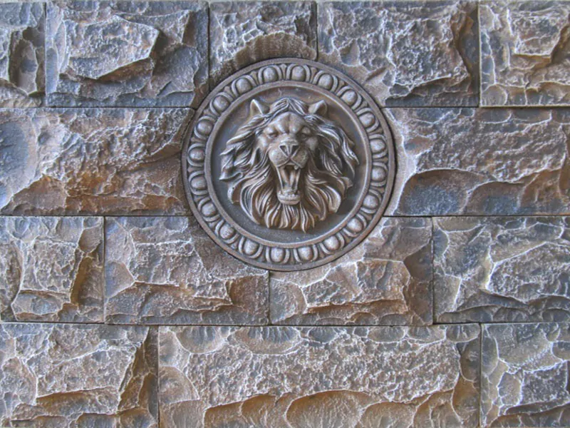 Панно «Лев» (под камень Неаполь) F2050 — фото 2